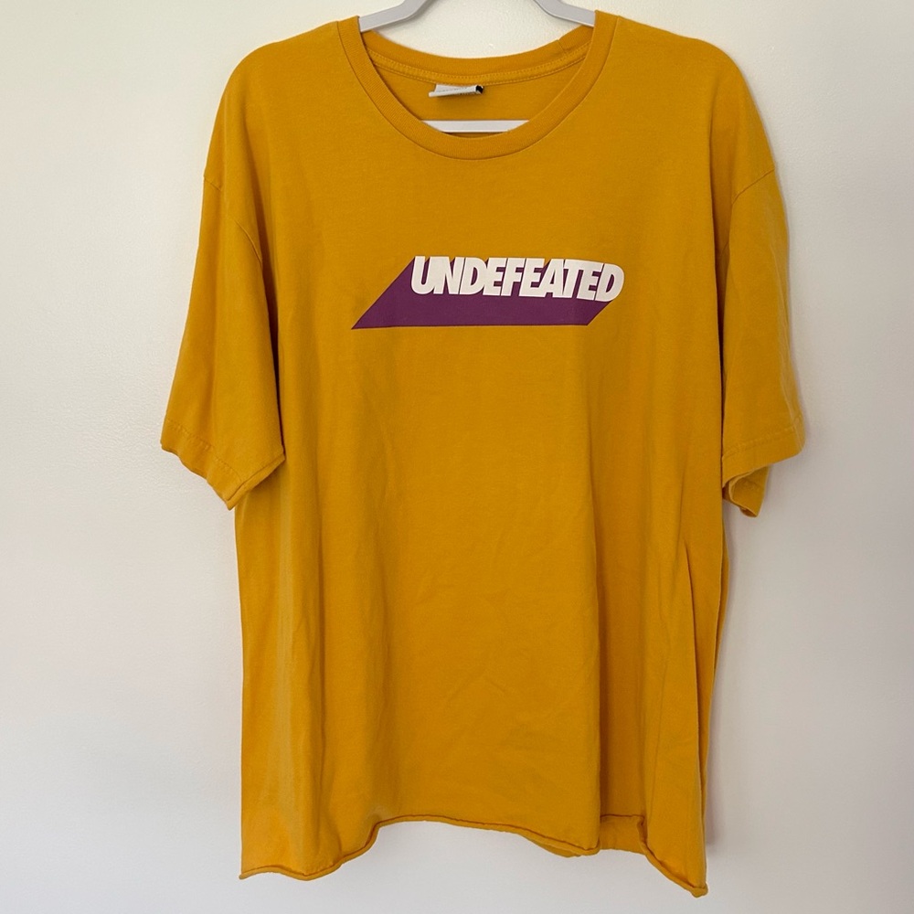 Yellow UNDFTD Undefeated Shirt